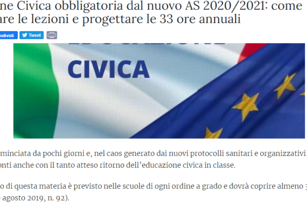 Educazione “Civica” per tutti
